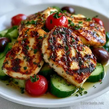 Salade Grecque Au Halloumi en 25 Minutes Fiche recette