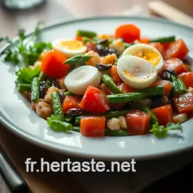 Salade Ni&ccedil;oise : Un Go&ucirc;t de M&eacute;diterran&eacute;e &agrave; Chaque Bouch&eacute;e Fiche recette
