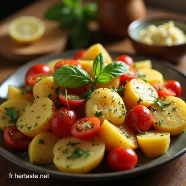 La Vraie Salade Pi&eacute;montaise Recette Traditionnelle et L&eacute;g&egrave;re Fiche recette