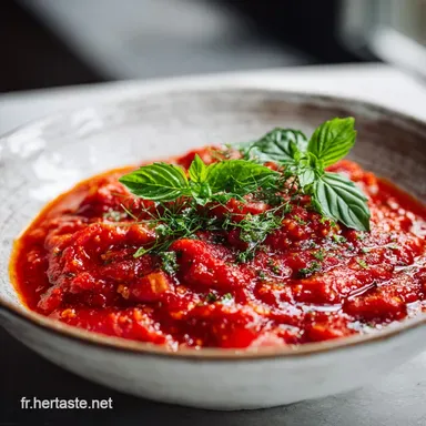 Sauce Tomate Recette Italienne pour 6 Portions