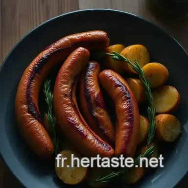 Cuisson Saucisses de Morteau : R&ocirc;ties aux Aromates et Pommes de Terre Fiche recette