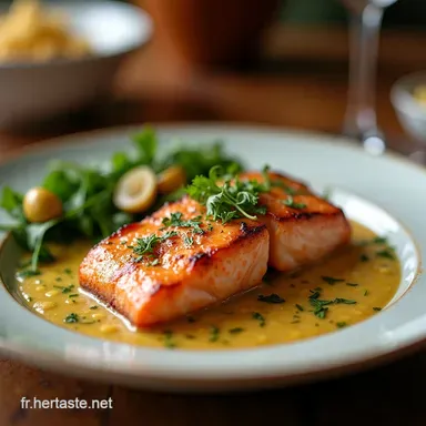 Saumon Sauce &Eacute;pinards Cr&egrave;me Facile Recette de Chef en 35 Minutes Fiche recette