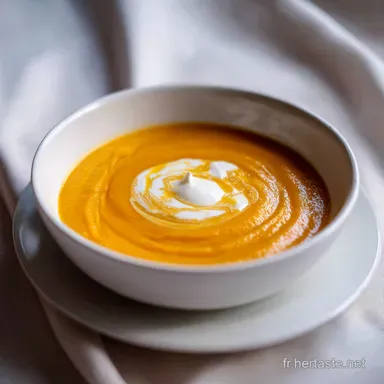 Soupe au Potiron Velout&eacute;e pour 4 Portions Fiche recette