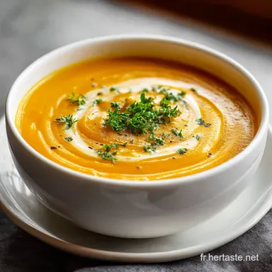 Soupe au Potiron Velout&eacute;e pour 4 Portions