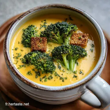 Soupe de Brocoli Cr&eacute;meuse Facile in 30 Minutes Fiche recette