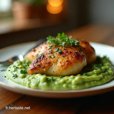 Poulet Minceur Facile R&ocirc;ti aux Herbes et Pur&eacute;e de C&eacute;leriRave Fiche recette