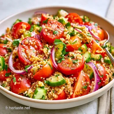 Taboul&eacute; M&eacute;diterran&eacute;en pour 6 Personnes Fiche recette