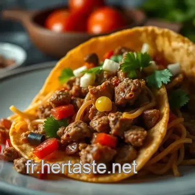 Recette Tacos M&eacute;xiques &Eacute;pic&eacute;s : Savourez un Voyage au Coeur du Mexique