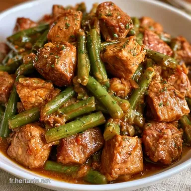 Tajine Agneau Haricots Verts pour 4