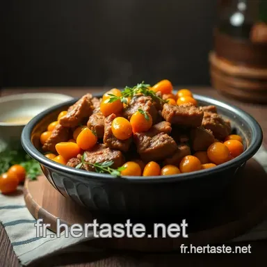 Tajine d'Agneau aux Abricots : Un D&eacute;lice de la Cuisine Marocaine Fiche recette