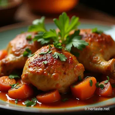 Recette Tajine de Poulet aux &Eacute;pices Facile et Authentique Les Gourmandises de Votre Nom Fiche recette