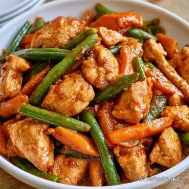 Tajine Poulet Haricots Verts pour 4 Fiche recette