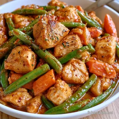 Tajine Poulet Haricots Verts pour 4