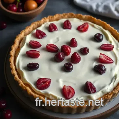 Recette avec fromage blanc : Tarte l&eacute;g&egrave;re aux Fruits Rouges Fiche recette