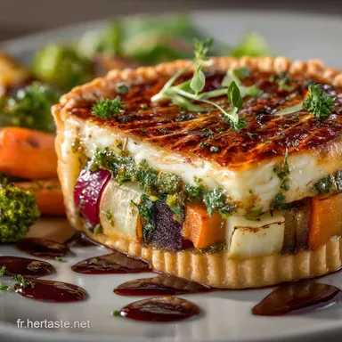 La Tarte aux L&eacute;gumes et Fromage Comt&eacute; P&acirc;te croustillante et z&eacute;ro flou Fiche recette