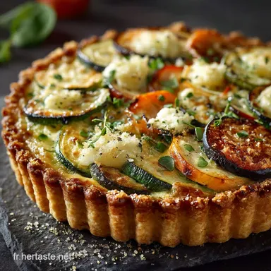 La Tarte aux L&eacute;gumes et Fromage Comt&eacute; P&acirc;te croustillante et z&eacute;ro flou