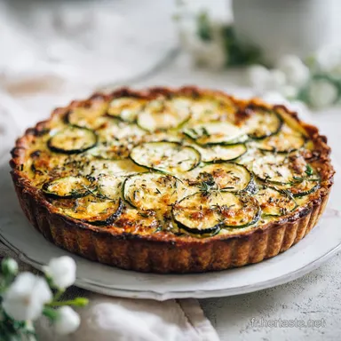 Tarte Courgette Feta : Recette Croustillante pour 6 Personnes Fiche recette