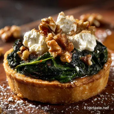 Tarte aux &eacute;pinards ch&egrave;vre et noix la recette rustique du terroir fran&ccedil;ais