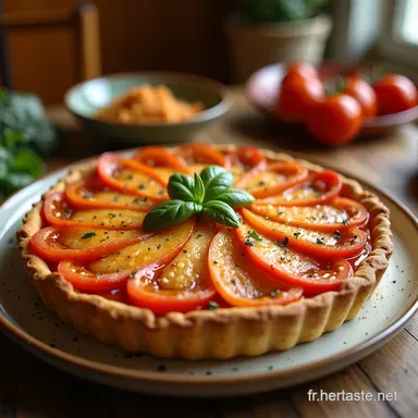 Tarte Sal&eacute;e au Thon Facile Croustillante et Bien Garnie Fiche recette