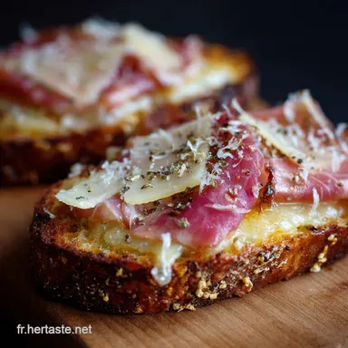 Tartine au jambon et Pecorino : La recette express (15 min) et gourmande Fiche recette
