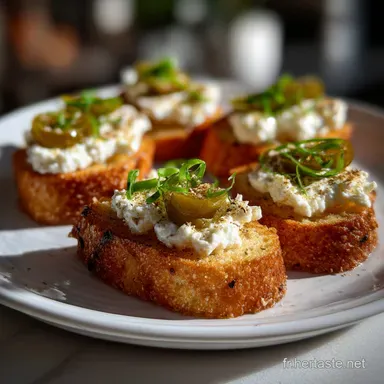 Toast Ap&eacute;ritif: Ricotta Fouett&eacute;e et Saumon Fiche recette