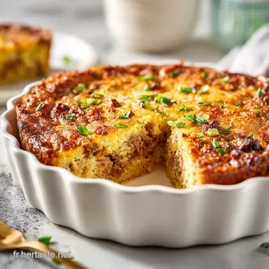 Recette de Tourte &agrave; la Viande pour 6 Portions