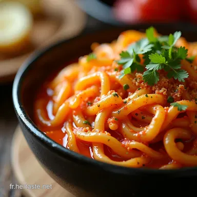 Tteokbokki Recette Simple et Rapide Piquante &agrave; Souhait Fiche recette