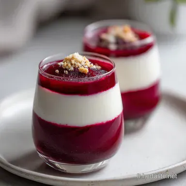 Verrine betterave fromage frais crémeuse et noisettes Fiche recette