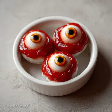Yeux d'Halloween Sauce Tomate pour 4 Personnes