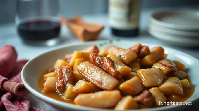 Aiguillettes de Canard Sautées à la Poêle avec Sauce au Vin Rouge