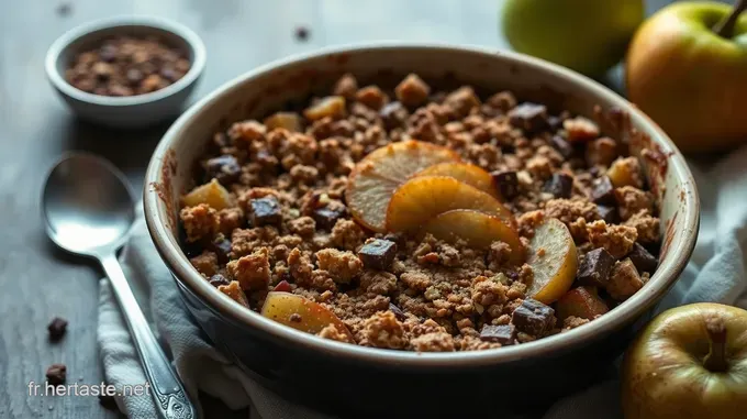 Crumble Poire Chocolat : Le dessert doux et réconfortant