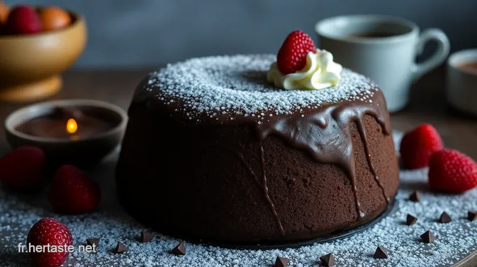 Gâteau Coeur Fondant au Chocolat