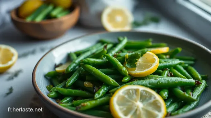 Haricots Verts Sautés à l Ail et au Citron