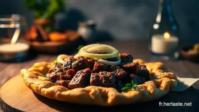 Kebab en Galette : Saveur Orientale dans une Croûte Croquante