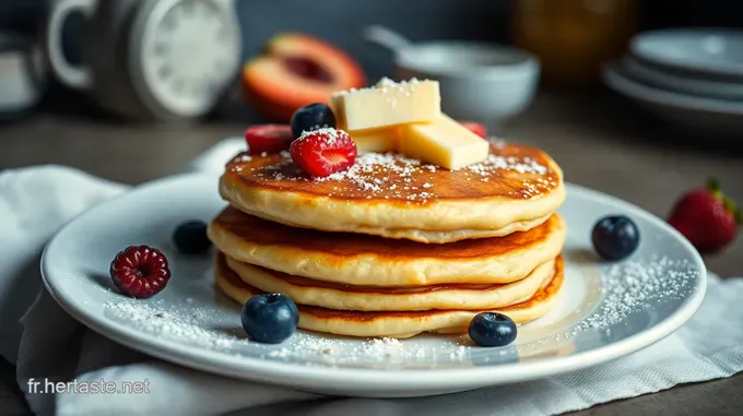 Pancakes Protéinés Moelleux aux Fruits
