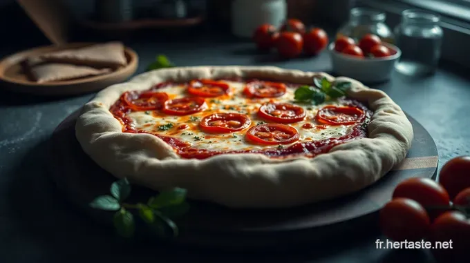 Pizza sur Pierre: Pâte à Pizza Cuite au Four à Pierre
