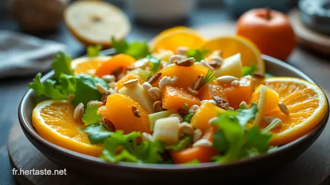 Salade de Feuilles de Céleri aux Agrumes et Noix