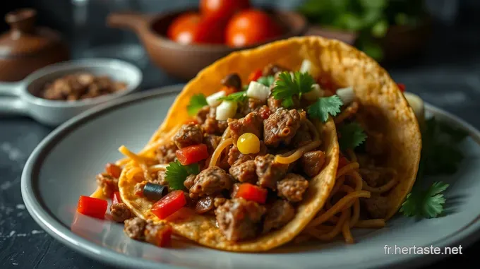 Tacos Méxiques Épicés avec Salsa Fresque