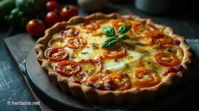 Tarte Provençale aux Courgettes et Tomates
