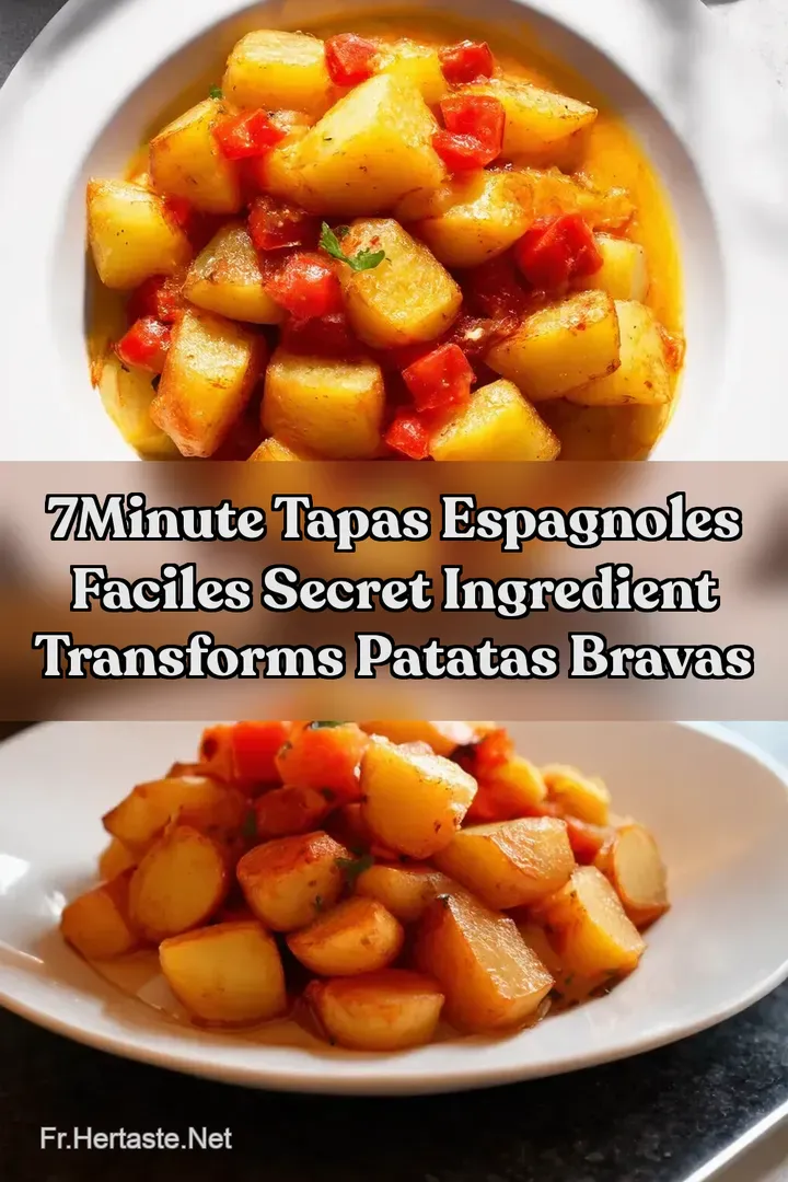 7Minute Tapas Espagnoles Faciles Secret Ingredient Transforms Patatas Bravas