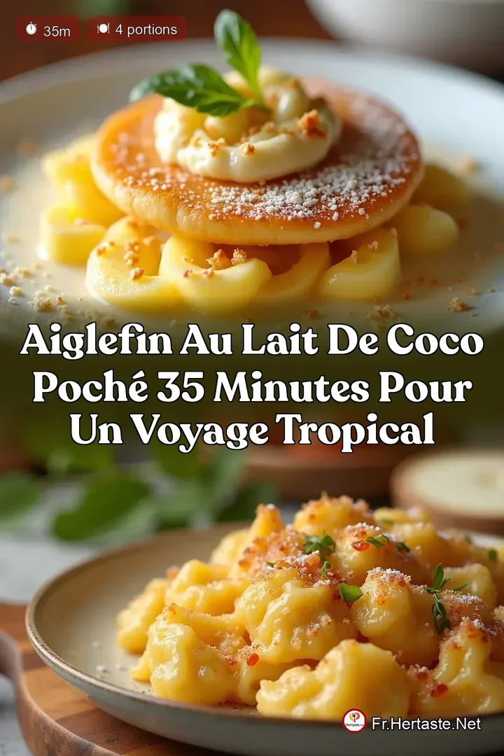 Aiglefin au Lait de Coco Poch&eacute; 35 Minutes pour un Voyage Tropical