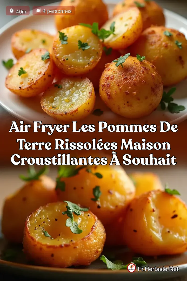 Air Fryer Les Pommes de Terre Rissol&eacute;es Maison Croustillantes &agrave; Souhait