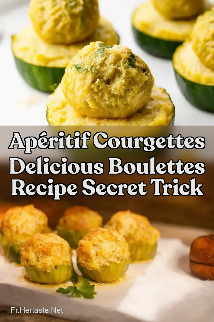 Ap&eacute;ritif Courgettes Delicious Boulettes Recipe Secret Trick