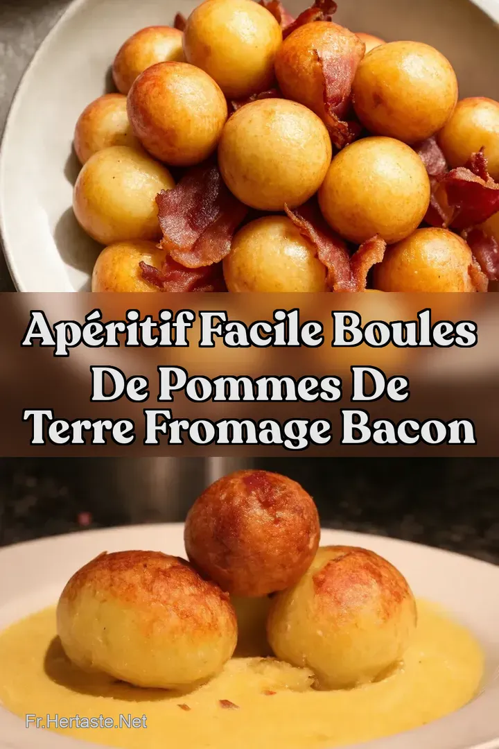 Ap&eacute;ritif Facile Boules de Pommes de Terre Fromage Bacon