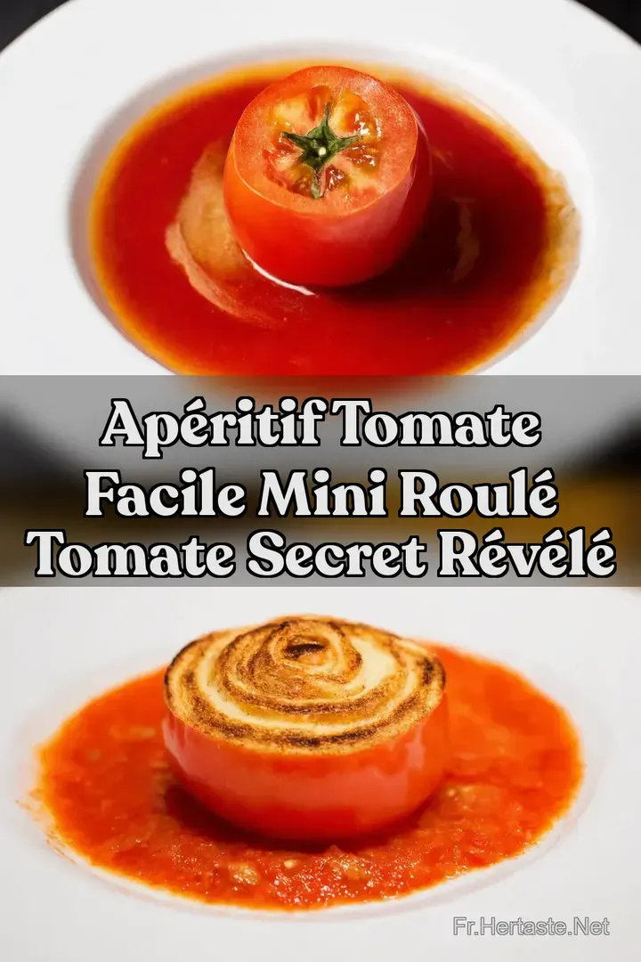 Ap&eacute;ritif Tomate Facile Mini Roul&eacute; Tomate Secret R&eacute;v&eacute;l&eacute;