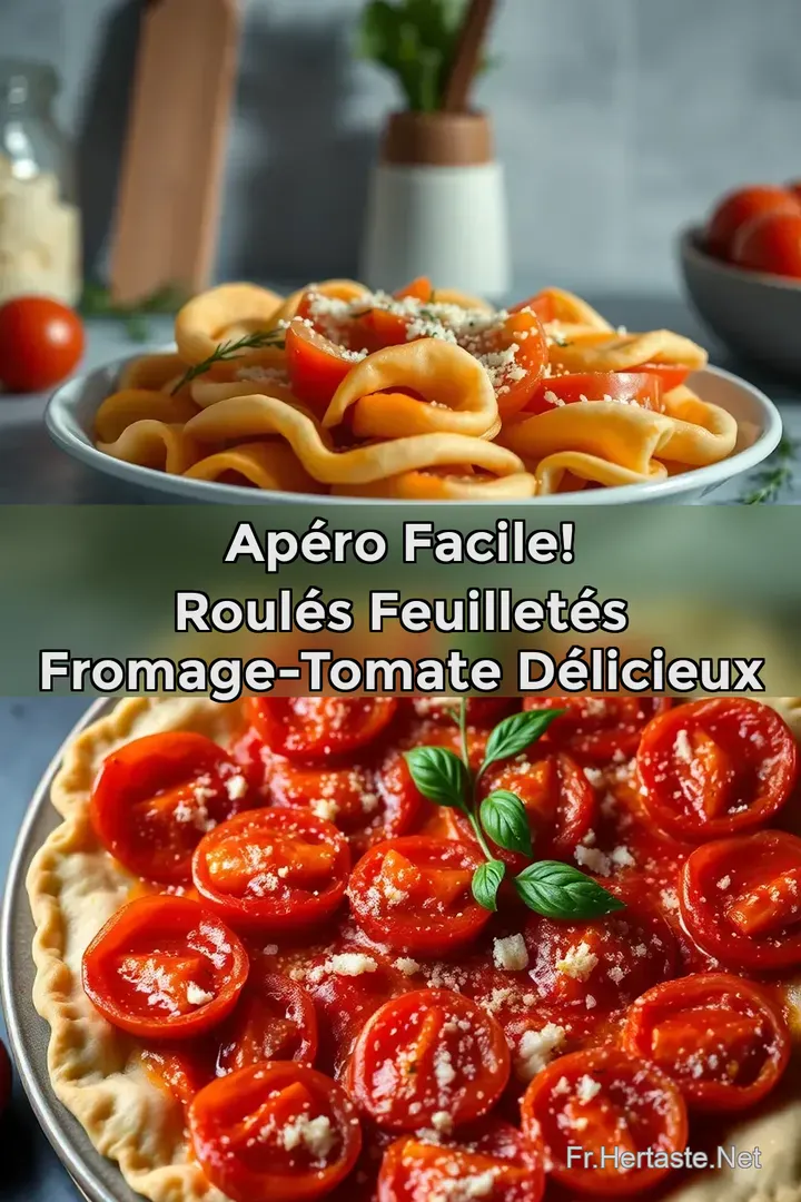 Ap&eacute;ro Facile! Roul&eacute;s Feuillet&eacute;s Fromage-Tomate D&eacute;licieux