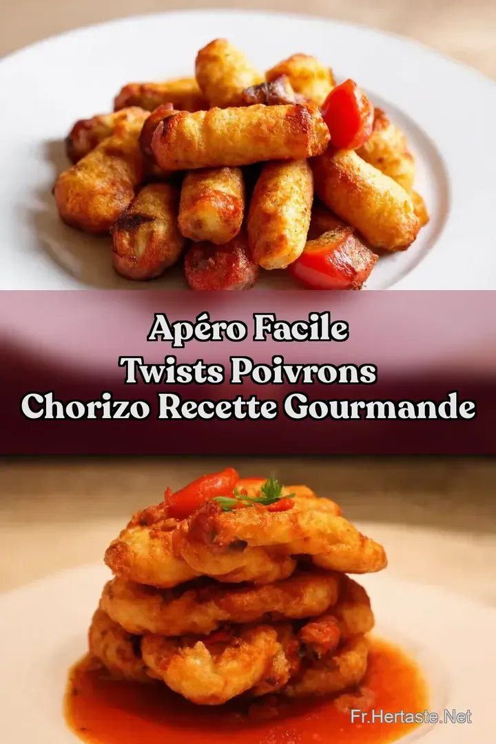 Ap&eacute;ro Facile Twists Poivrons Chorizo Recette Gourmande