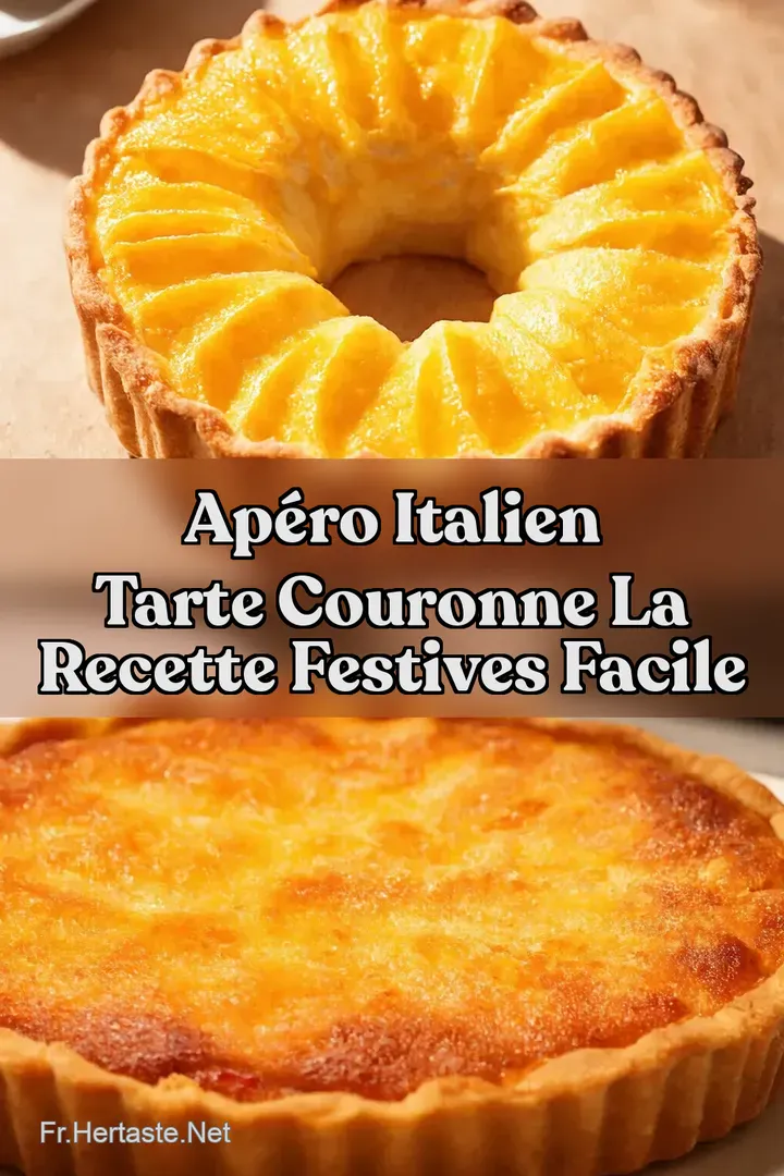 Ap&eacute;ro Italien Tarte Couronne La Recette Festives Facile