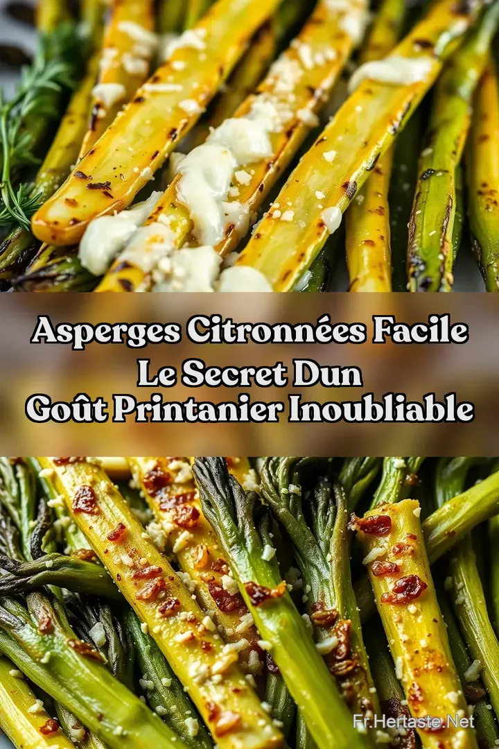 Asperges Citronn&eacute;es Facile Le Secret dun Go&ucirc;t Printanier Inoubliable