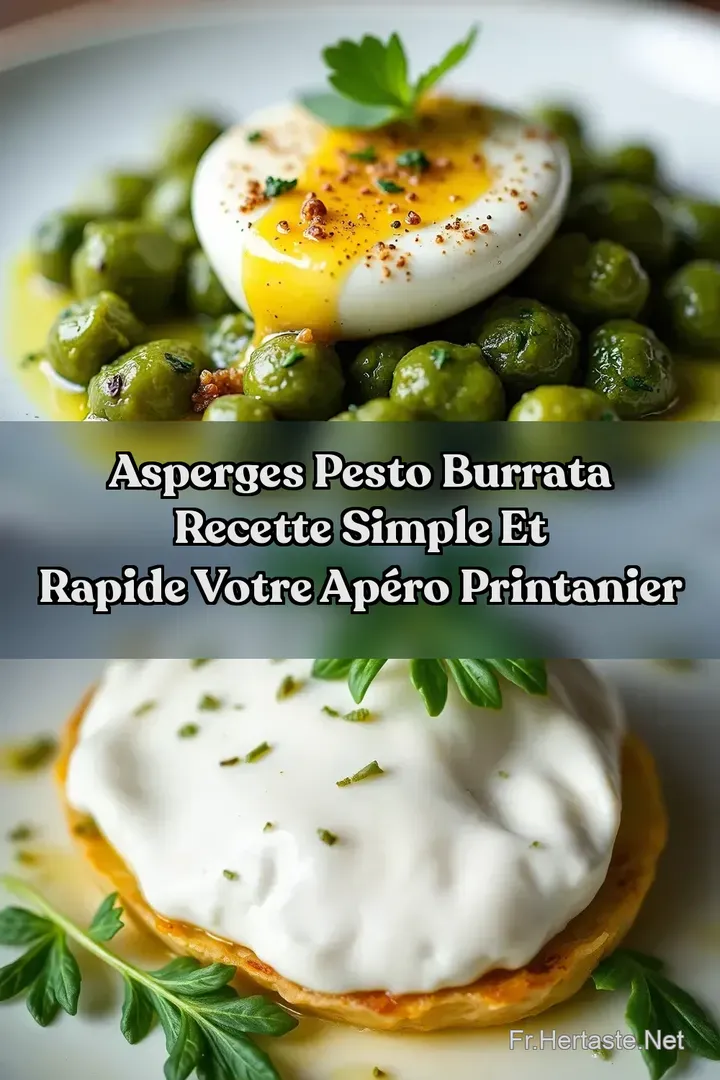 Asperges Pesto Burrata Recette Simple et Rapide Votre Ap&eacute;ro Printanier
